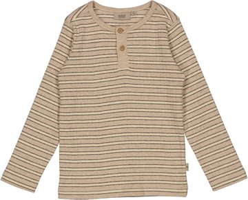 Wheat - T-shirt LS Cornelius  // Oat melange stripe 